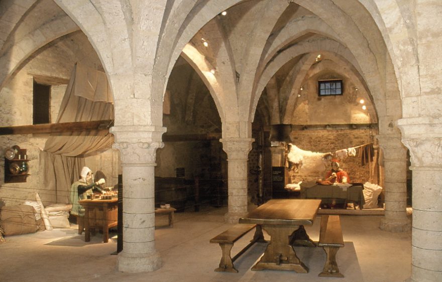 The Tithe Barn, historical monument of the medieval town of Provins