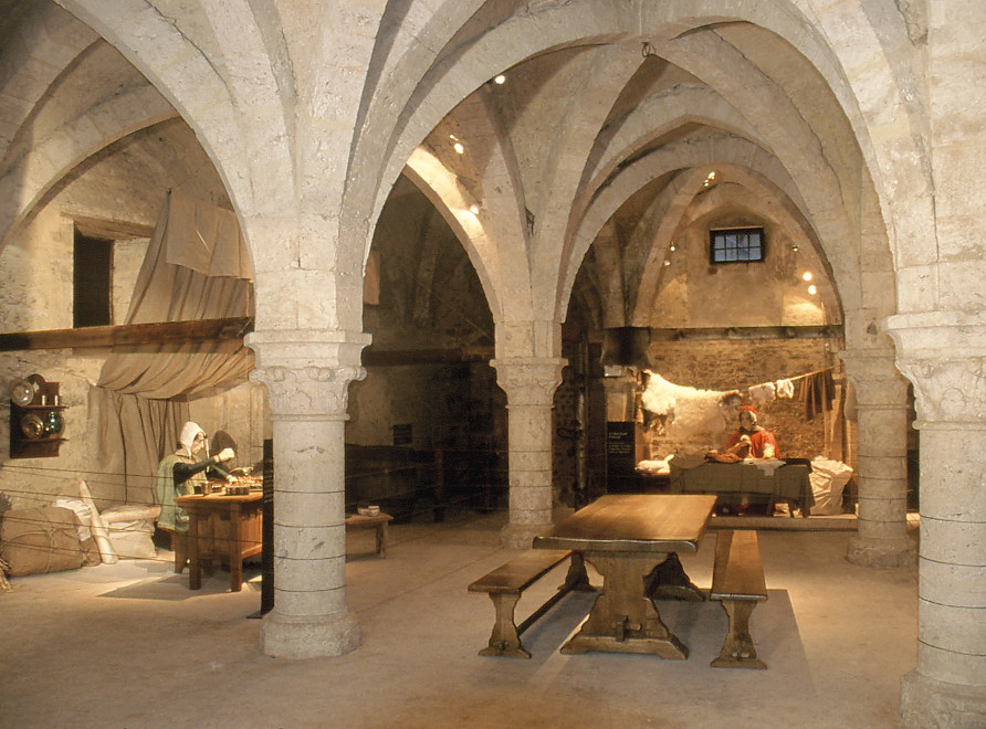 The Tithe Barn, historical monument of the medieval town of Provins