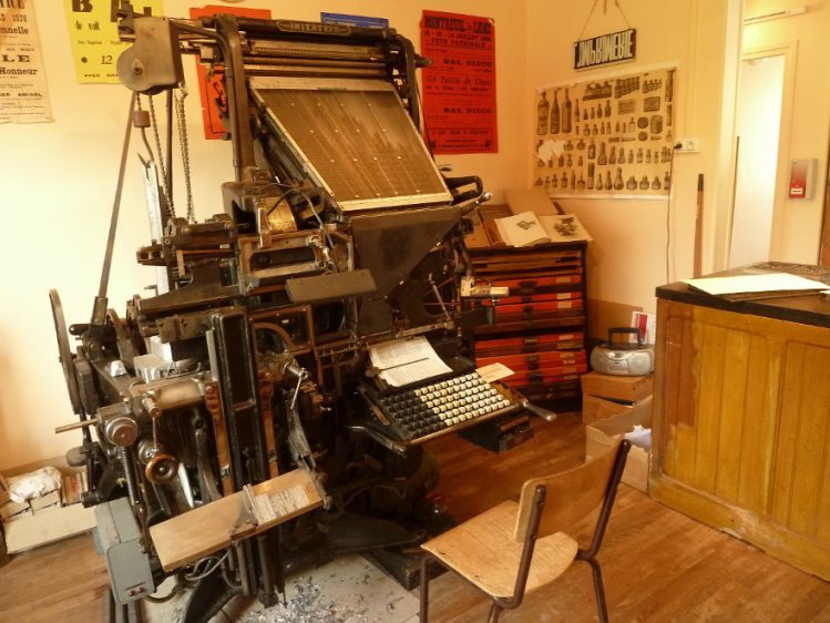 Maison de l'imprimerie ou musée vivant de la Typographie, à Rebais proche de Provins