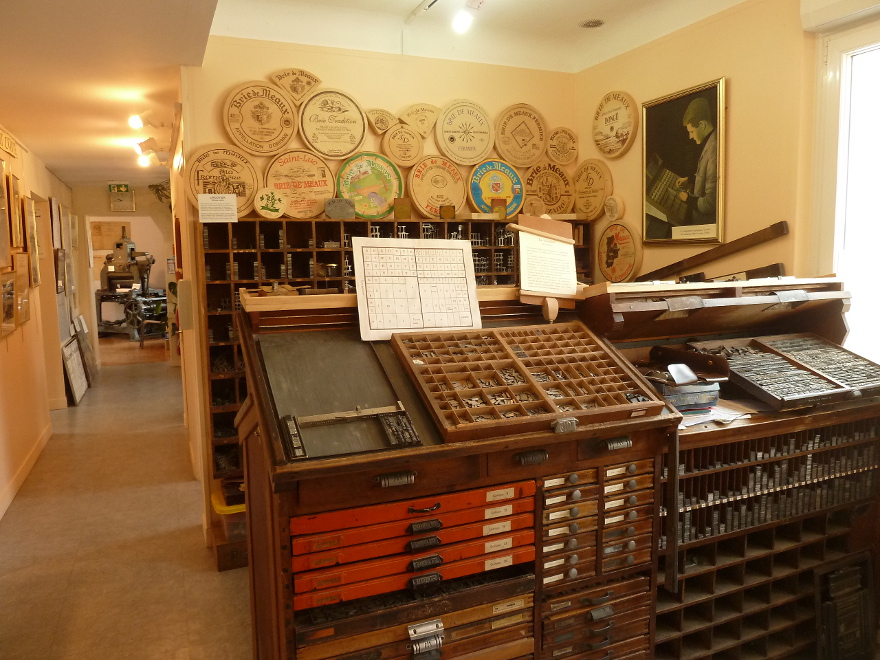Maison de l'imprimerie ou musée vivant de la Typographie, à Rebais proche de Provins