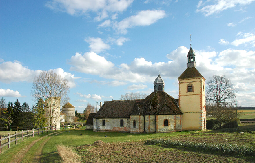 Saint-Hubert church of Les Marêts, in the Provinois region, close to Provins