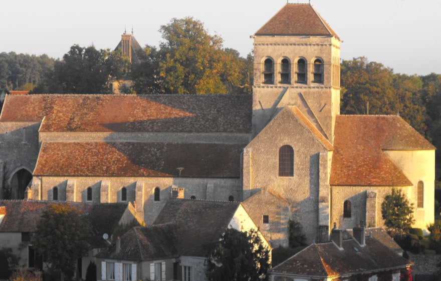 Church of Saint-Loup-de-Naud, "Village de Caractère" in the Provinois, region of Provins
