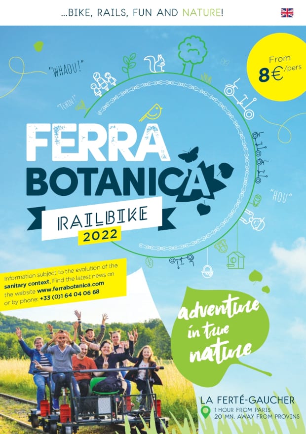 Ferra Botanica, all-natural railbike adventure in La Ferté-Gaucher, close to Provins