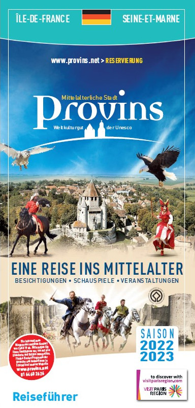 Brochure Guide du Visiteur de Provins en Allemand