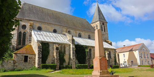 Preuilly, ancienne abbaye cistercienne, randonnée pédestre dans le Bassée-Montois, région de Provins