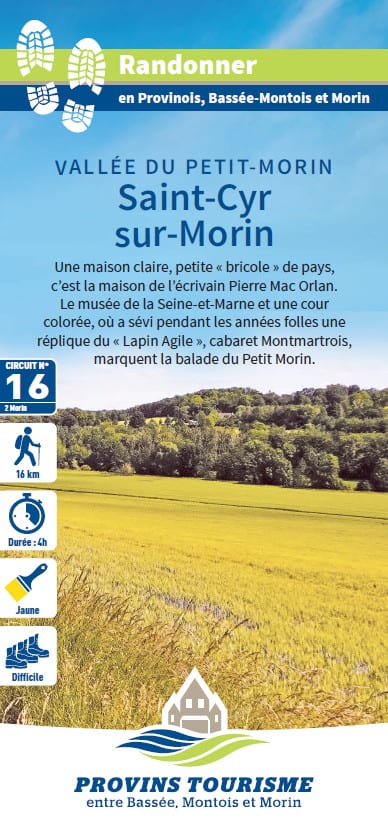 Saint-Cyr-sur-Morin, randonnée pédestre dans les Vallées des 2 Morin, proche de Provins
