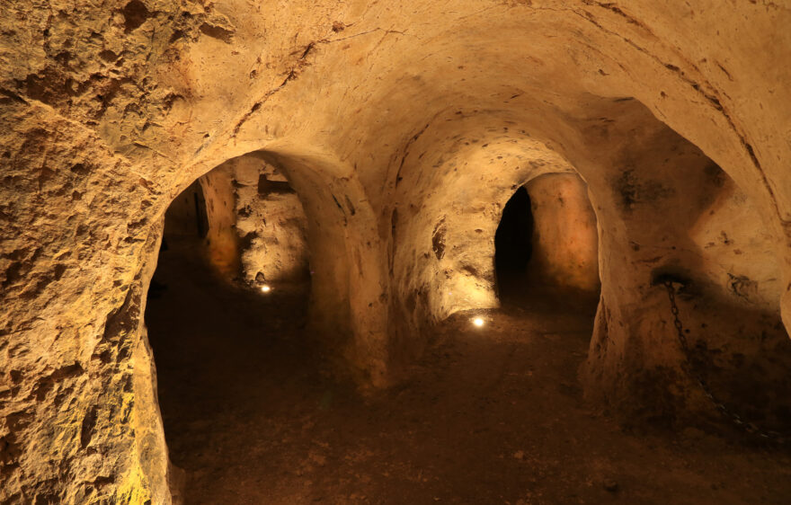 The Underground Galleries, historical monument of Provins