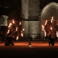 Spectacle de feu à Provins