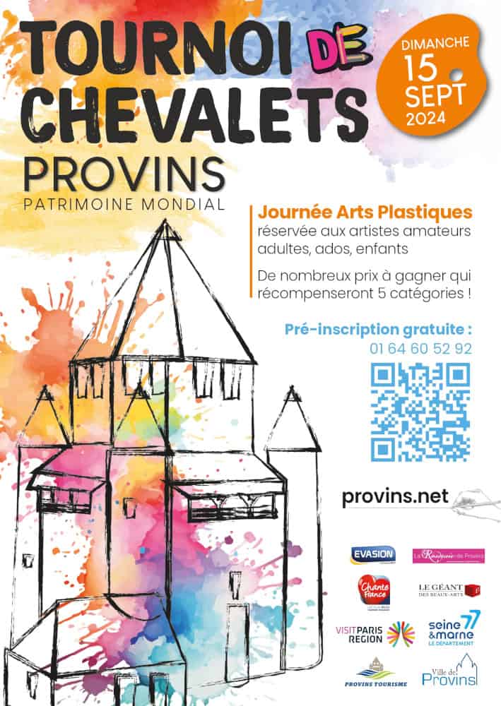 Le Tournoi de Chevalets, concours d'arts plastiques pour artistes amateurs, adultes et enfants, à Provins