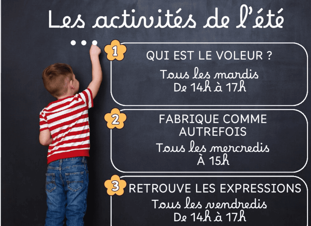 Activités enfants de l'été 2025 au Musée de la Vie d'Autrefois, aux Ormes-sur-Voulzie, proche de Provins