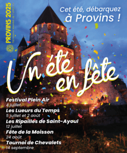 Programme 2025 des manifestations de l'été à Provins